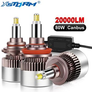 2 Stuks 80W Led Koplamp H1 H7 Led Canbus H8 H11 9005 HB3 9006 HB4 Auto Gloeilamp 20000LM 6000K 12V 24V Auto Koplamp
