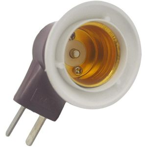 UL plug naar E27 wit licht LED lamp houder lamphouder adapter converter socket om E27