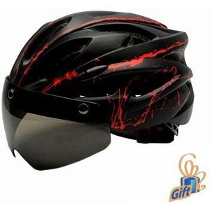 Stijlvolle Zwarte Bril Fiets Helm Ultralight Patroon Fietshelm Riding Mountain Racefiets Integraal Gegoten Fietshelmen