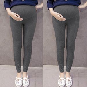 Zwangere vrouwen broek casual potlood voeten broek effen kleur stretch dunne sectie moederlijke zwangerschap broek