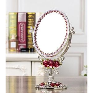 Desktop make 360 defree roterende een gezicht 1:3 magnify afbeelding make spiegel frame decoratieve tafel spiegels bruiloft decorativeJ052
