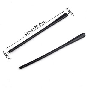 10 Pairs (20 Pcs) Zwart Antislip Plastic Tempel Tips Voor Metalen Tempel Bril Brillen Tempel Tips Brillen Tempel