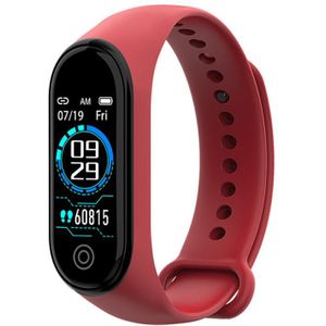 M4 Plus Smart Band Horloge Armband 4 Hartslag Sport Armband Bloeddruk Smartband Monitor Gezondheid Polsband