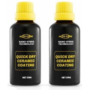 2 Stuks Quick Droge Keramische Auto Coating Nano Verf Zorg Hydrofobe Coating Waterdicht Hoogglans Polish Vloeistof Wax Anti Scratch