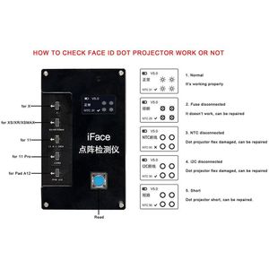 Qianli Iface Matrix Tester Iface Dot Projector Voor Iphone X 11 Pro Ipad A12 Gezicht Id Testen Reparatie Snelle Diagnose storingen