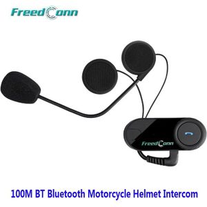 Originele Freedconn Motorhelm Bluetooth Headset Intercom 100M Draadloze Bt Interphone Stereo Hoofdtelefoon Fm Radio