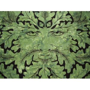 Greenman Tapestry Sprei Full Groen