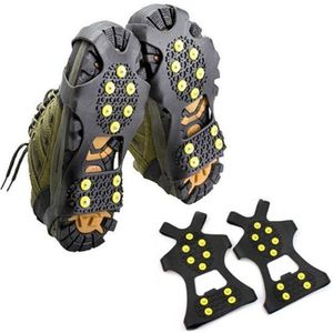 1 Paar 10 Studs Anti-Slip Spikes Schoenen Sneeuw Ijs Klimmen Schoen Spikes Grips Crampons Cleats Stijgijzers Spike Schoenen stijgijzers 4 Maten