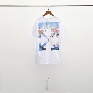 Olieverf Pijl Trends Hip Hop Katoen Korte Mouw T-shirt Mannen Zomer Mannen T-shirt Straat Kleding