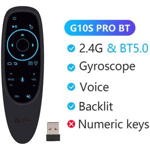 L8STAR G10 Air Mouse Voice Control Met 2.4G Usb-ontvanger Gyro Sensing Mini Wireless Smart Remote Voor Android Tv doos HK1 X96mini