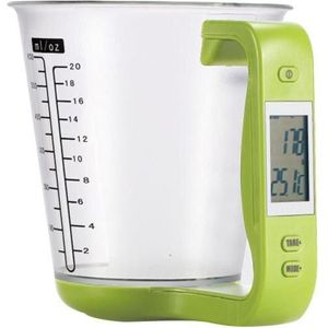Dreamburgh - Digitale Elektronische Maatbeker - Multifunctionele Temperatuur Vloeibare Meting Cups - Met LCD-scherm