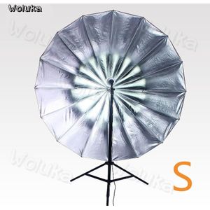 33 inch 85 cm Reflecterende paraplu Reflecterende softbox quick open Paraplu 16 Fiber Bone Zwart Zilver Fotografie Paraplu CD50 T06