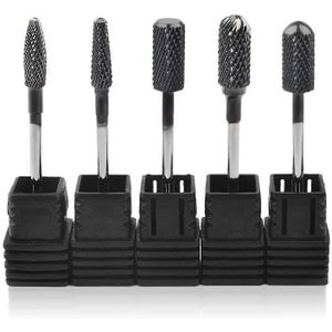 Wolfraam Stalen Nagels Boor Diamant Slijpen Hoofd Nail Frez Diamentowy Metalen 2.35 Mm Schacht Manicure Machine Accessoires