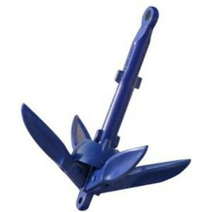 Aluminum Folding Boat Anchor For Canoe Kayak Fishing Accessories 4 Tine Compact Buoy Kit Marine Rope for Canoes Kayaks Sailboats