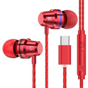 Usb Type C Oortelefoon Met Microfoon Hoofdtelefoon Voor Xiaomi Note3 Nubia Z17 Samsung Type C Headset Stereo
