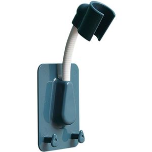 360 ° Douchekop Houder Verstelbare Zelfklevende Douchekop Bracket Wall Mount Met 2 Haken Stand Spa Badkamer Universele abs 1Pc