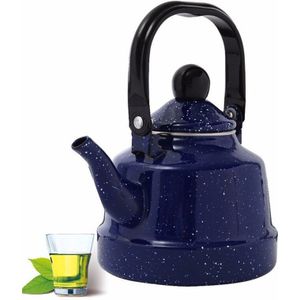 1.1L Emaille Waterkoker Met Handgreep Sterrenhemel Blauw Emaille Water Pot Camping Koffie Waterkoker Voor Uw familie