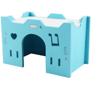 Hout Hamster Huis Ster Hart Hamster Kooi Hideout Kleine Dier Huis Kooi Voor Hamster Cavia Rat