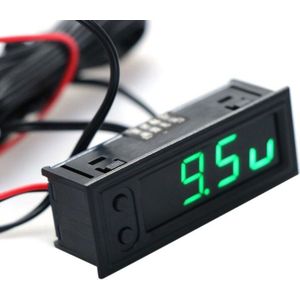 Auto Auto Thermometer Temperatuur Voltmeter Gauge 12V 24V Voltage Meter Monitor