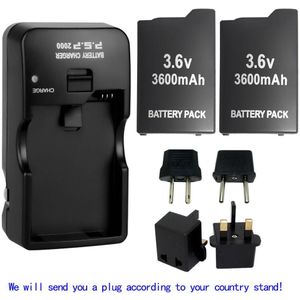 2x Batterij + Lader Us/Eu/Uk/Au Plug Voor PSP1000 Li-Ion Lithium Oplaadbare Batterijen Voor sony PSP1000 Console Gamepad