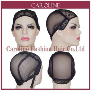 Goedkope Haarkant Caps Voor Maken Pruiken Met verstelbare Riem Weven Cap Tools Haar Netto &amp; Haarnetjes Easycap 6043