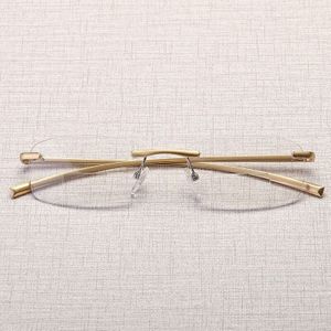 Imwete Rimless Bifocale Leesbril Mannen Vrouwen Frameloze Verziend Brillen Met Dioptrie Aluminium Frame + 1.0 + 1.5 + 2.0 + 2.5