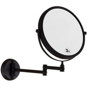 Muur Spiegel Breiden Double Side Badkamer Cosmetische Make-Up Scheren Geconfronteerd Rotatalbe 8 &quot;3X Vergrootglas Spiegel