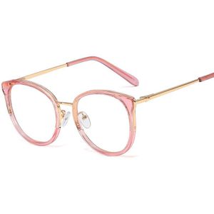 48159 Cat Eye Ronde Plastic Titanium Brilmonturen Ultralight Mannen Vrouwen Optische Mode Computer Bril