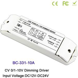 Bc DC12V-24V,6A/10A * 1CH Led Dimmer Tl Lampen Dimmer 0/1-10V Led Lamp Dimmen Driver Push Dimmer controller