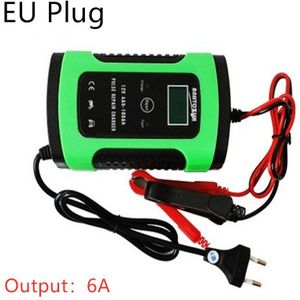 12V 6A Volledige Automatische Auto Batterij Oplader Power Pulse Reparatie Laders Nat Droog Lood-zuur Batterij-Opladers Digitale lcd Display