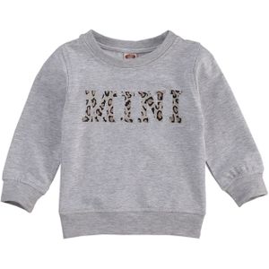 Baby Jongens Meisjes Sweatshirts Kinderen Mode Herfst Trui Lange Mouw Cotton Brief Print O-hals Kids T-shirt Truien 0-3Y