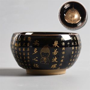 Keramische Hart Sutra Theekopje Porselein Blad Master Thee Cup Zen Boeddha Kantoor Water Mok Home Decor Accessoires Drinkware