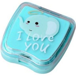 Vrouwen Meisjes Contact Lens Gevallen + Spiegel Contactlens Doos Kit Care Oplossing Fles Pincet Dragen Stick Container Case