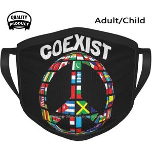 Samengaan In Vrede Zachte Warme Gezichtsmasker Sport Sjaal Samengaan Vrede Religie Wereld Christendom Jodendom Liefde Geloof Islam