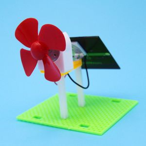 Mini Science Experiment DIY Zonne-energie Draaiende Wind Molen Handgemaakte Puzzel Gemonteerd Speelgoed Creatieve Natuurkunde Onderwijs Middelen