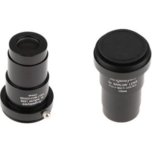 5X + 3X Barlow Lens Voor Bushnell Leica Zeiss Telescoop Oculair 1.25Inch M42x0.75mm Draad Reflector Refractor