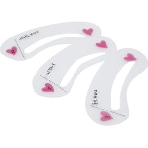 3 Stks/set Herbruikbare Wenkbrauw Stencil Set Eye Brow Diy Tekening Gids 3 Stijlen Vormgeven Pvc Wenkbrauw Stencil Vrouwen Makeup gereedschap