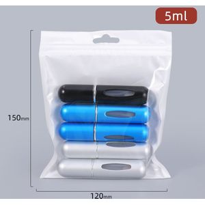 5Ml Parfum Fles Draagbare Geur Doseren Fles Bodem Druk Vul Travel Hervulbare Fles 1 Pakket