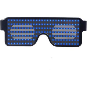 8 Modes LED Glazen Light Up Glow Zonnebril Eyewear Shades voor Nachtclub Party Vision Glas