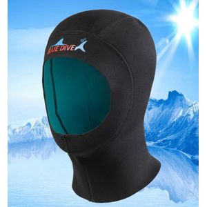 1mm duiken helm hoofd cap winter zwemmen duikpak duiken benodigdheden Zwart eenvoudige Duiken cap