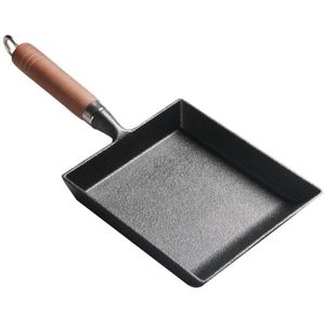 Gietijzeren Koekenpan Yuzi-Yaki Non-stick Pan Dikke Ei-Yaki Ongecoat Japanse Stijl Koekenpan pan