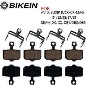 Bikein Mtb Fiets Schijfremblokken Voor Avid Elixir R/Cr/CR-MAG/E1/3/5/7/9 Sram X0 Xx DB1/3/5 Mountainbike Remmen Pads 4 Pairs