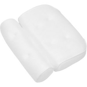 3D Mesh Bad Kussen Zachte Waterdichte Spa Hoofdsteun Bad Kussen Met Rugleuning Zuignap Hals Kussen Badkamer Accessoires