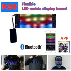 Full Color Led Lichtgevende Gezichtsmasker Bluetooth App Bewerken Tekst Reclame Display Maskers Music Party Kerstmis Halloween Light Up