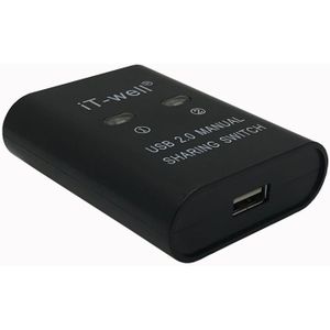 Het-goed USB 2.0 Hub 2 Port HUB Handmatige Sharing Switch Adapter Box Per Scanner Stampante 2 computers delen een printer IT-202MU