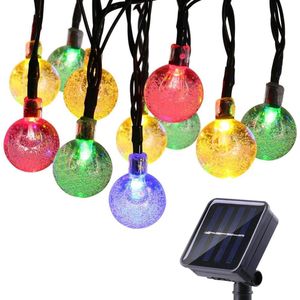 100 Leds Crystal Ball 10M Solar Lamp Power Led String Kerstverlichting Solar Slingers Tuin Kerst Decor Voor Outdoor bruiloft