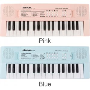 37 Toetsen Elektronische Keyboard Piano Digitale Muziek Key Board Kinderen Muzikale Verlichting Blauw En Roze Optioneel