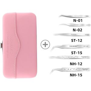 Nagaraku Wimper Extension Pincet Kit Precisie Rvs Mega Volume Fans Pick Up Wimper Toepassing Makeup Tools