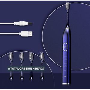 Vip Ultra Sonic Sonic Elektrische Tandenborstel 15 Modus Usb Oplaadbare Elektronische Tandenborstel Waterdichte Tanden Whitening Tandheelkundige Borstel