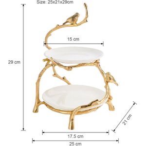 Vintage Cake Stands Cupcake Platen Voor Gazon Bruiloft Verjaardag Decoratie Thuis Bakken Ware Servies Servies Taart Decor Lade